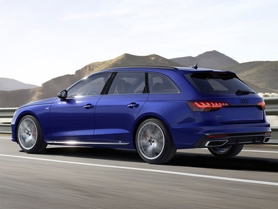 audi a4 2020-2023 (wagon - allroad) Brushed Aluminum Black Pillar Trim