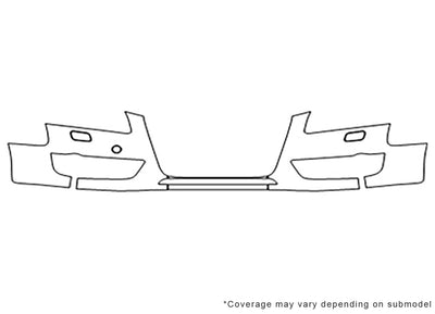 a5 3M Clear Bra Bumper Precut PPF Diagram