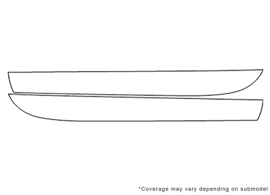 a5 3M Clear Bra Door Cup Precut PPF Diagram