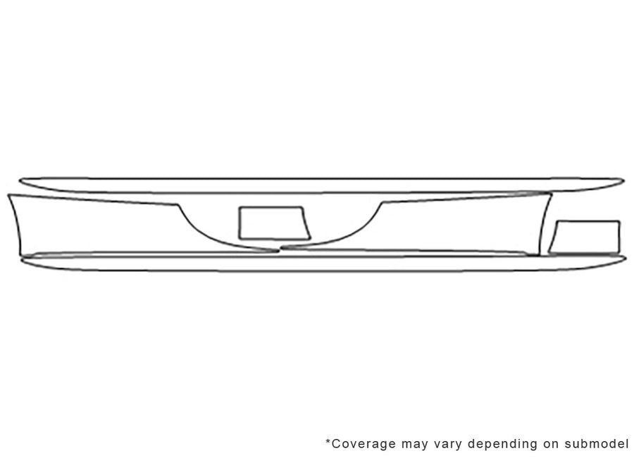 a5 3M Clear Bra Door Cup Precut PPF Diagram
