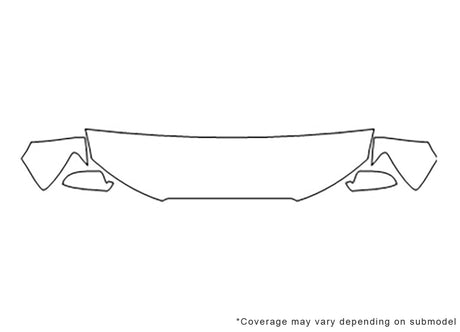 a5 3M Clear Bra Hood Precut PPF Diagram