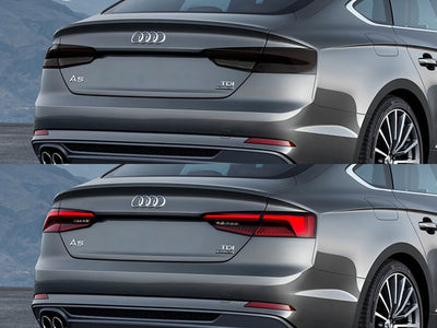 a5 Before and After Smoked Taillights