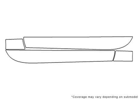 a5 3M Clear Bra Door Cup Precut PPF Diagram
