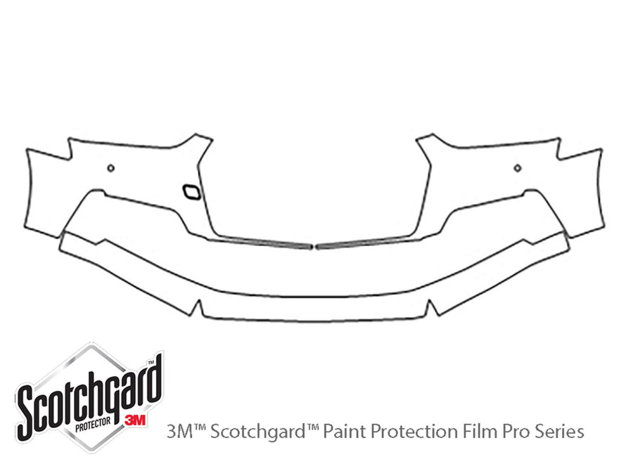 a5 3M Clear Bra Bumper Precut PPF Diagram