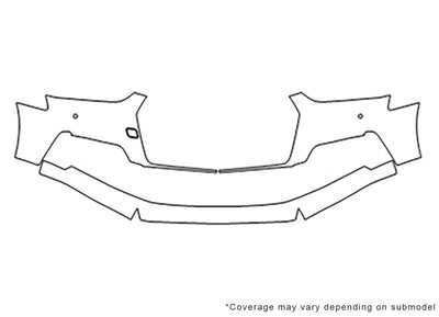 a5 Avery Dennison Clear Bra Bumper Precut PPF Diagram