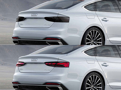 a5 Before and After Smoked Taillights