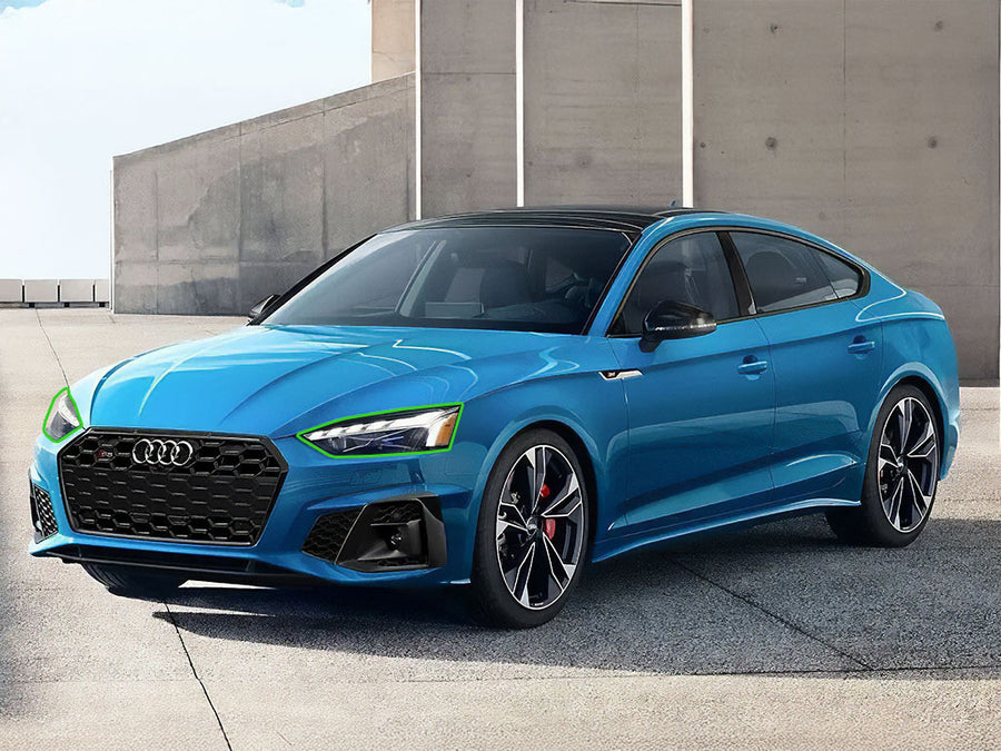 audi a5 2021-2024 (coupe / sportback) Headlight Protection Installation Location