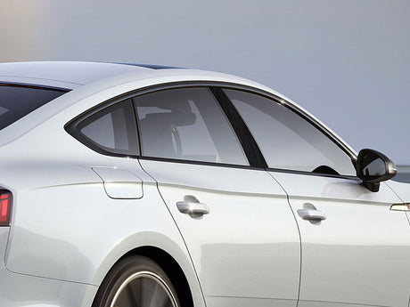 audi a5 2020-2024 (sportback) Brushed Aluminum Black Pillar Cover Diagram