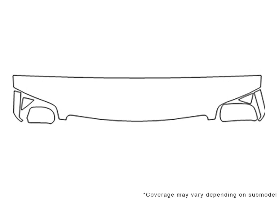 a6 3M Clear Bra Hood Precut PPF Diagram