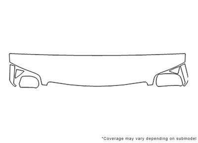 a6 Avery Dennison Clear Bra Hood Precut PPF Diagram