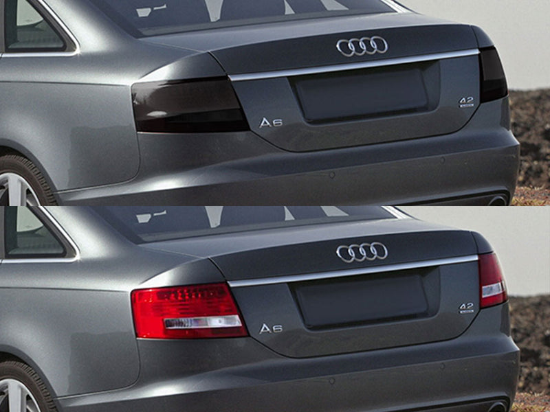 a6 (sedan) Before and After Smoked Taillights