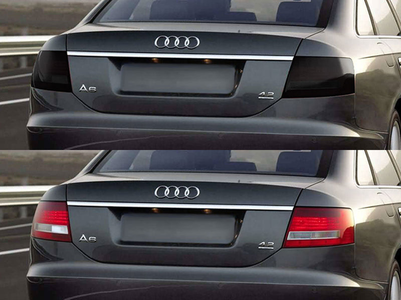 a6 (sedan) Before and After Smoked Taillights