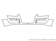 a6 3M Clear Bra Bumper Precut PPF Diagram