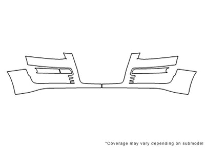 a6 3M Clear Bra Bumper Precut PPF Diagram