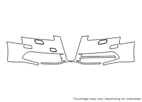 a6 3M Clear Bra Bumper Precut PPF Diagram