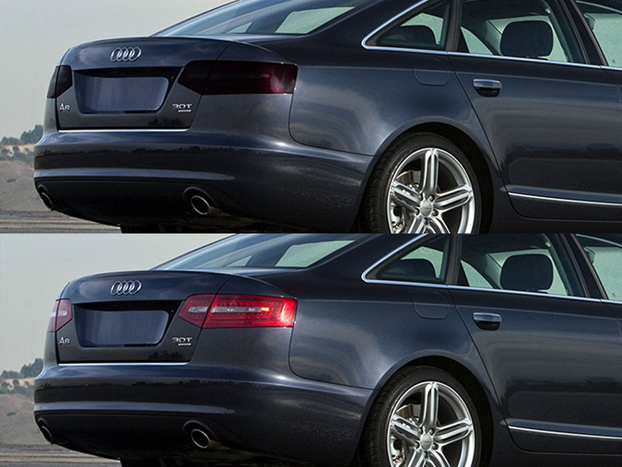 a6 (sedan) Before and After Smoked Taillights
