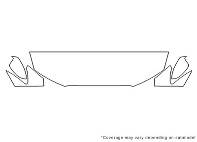 a6 3M Clear Bra Hood Precut PPF Diagram