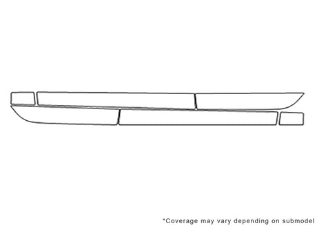 a6 3M Clear Bra Door Cup Precut PPF Diagram