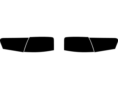 a6 (sedan) Precut Tail Light Tint Diagram