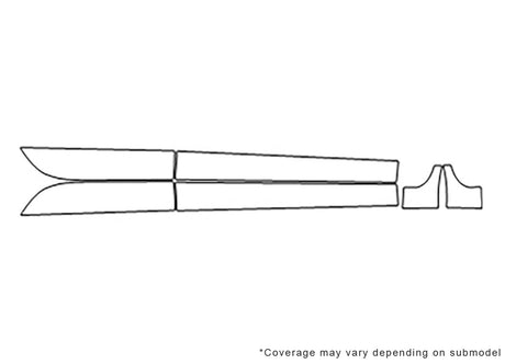 a7 3M Clear Bra Door Cup Precut PPF Diagram