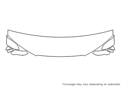 a7 Avery Dennison Clear Bra Hood Precut PPF Diagram