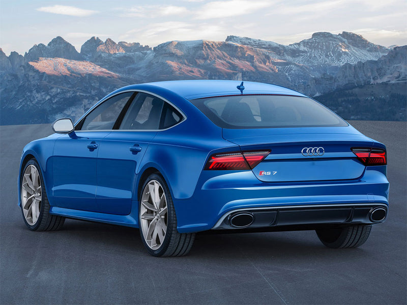 audi a7 2012-2018 Brushed Aluminum Black Pillar Trim