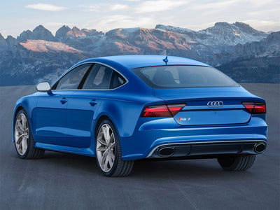 audi a7 2012-2018 Brushed Aluminum Black Pillar Trim