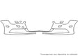 a7 3M Clear Bra Bumper Precut PPF Diagram