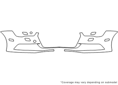 a7 Avery Dennison Clear Bra Bumper Precut PPF Diagram