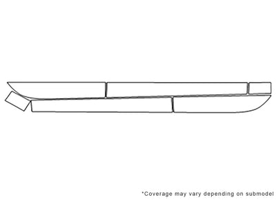 a7 Avery Dennison Clear Bra Door Cup Precut PPF Diagram