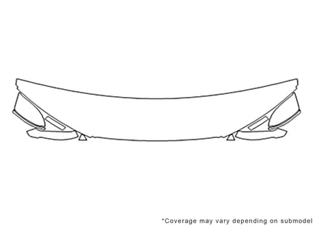 a7 Avery Dennison Clear Bra Hood Precut PPF Diagram