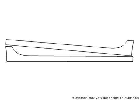 a7 3M Clear Bra Door Cup Precut PPF Diagram