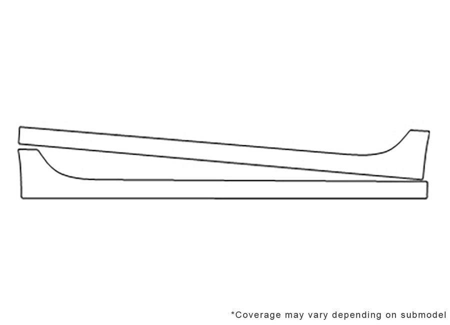 a7 3M Clear Bra Door Cup Precut PPF Diagram