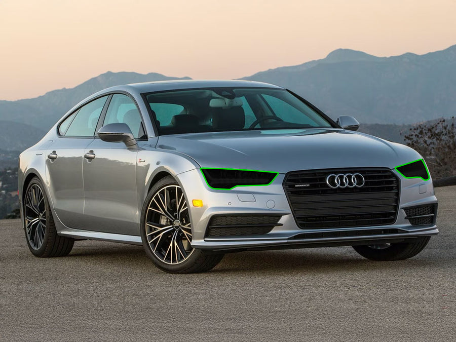 audi a7 2016-2018 Headlight Tint Location