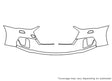 a7 3M Clear Bra Bumper Precut PPF Diagram