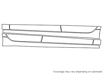 a7 3M Clear Bra Door Cup Precut PPF Diagram