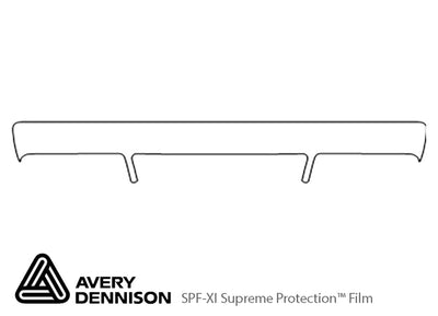 a8 Avery Dennison Clear Bra Bumper Precut PPF Diagram