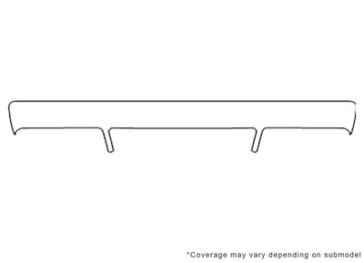 a8 Avery Dennison Clear Bra Bumper Precut PPF Diagram