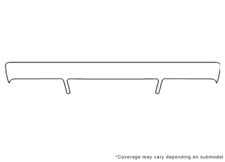 a8 Avery Dennison Clear Bra Bumper Precut PPF Diagram