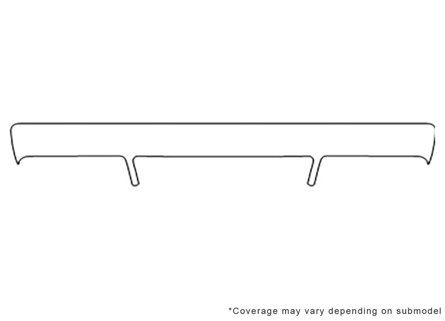 a8 Avery Dennison Clear Bra Bumper Precut PPF Diagram