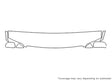 a8 Avery Dennison Clear Bra Hood Precut PPF Diagram
