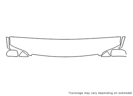 a8 Avery Dennison Clear Bra Hood Precut PPF Diagram