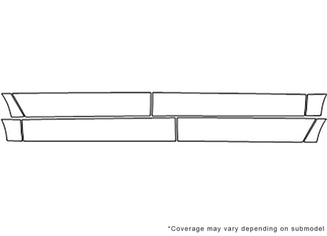 a8 3M Clear Bra Door Cup Precut PPF Diagram
