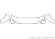 a8 3M Clear Bra Hood Precut PPF Diagram