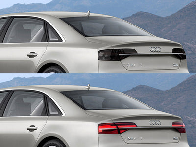 a8 Before and After Smoked Taillights