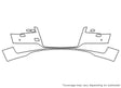 a8 Avery Dennison Clear Bra Bumper Precut PPF Diagram