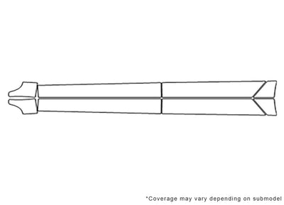 a8 3M Clear Bra Door Cup Precut PPF Diagram