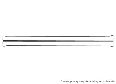 a8 Avery Dennison Clear Bra Door Cup Precut PPF Diagram