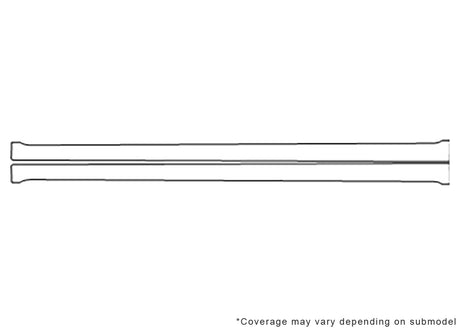 a8 Avery Dennison Clear Bra Door Cup Precut PPF Diagram
