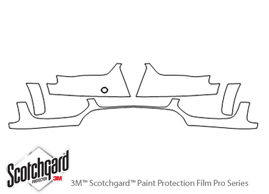 a4 3M Clear Bra Bumper Precut PPF Diagram